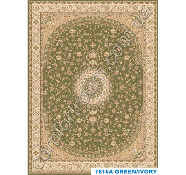 Килим Turkistan 7615A GREEN-IVORY - Фото 1
